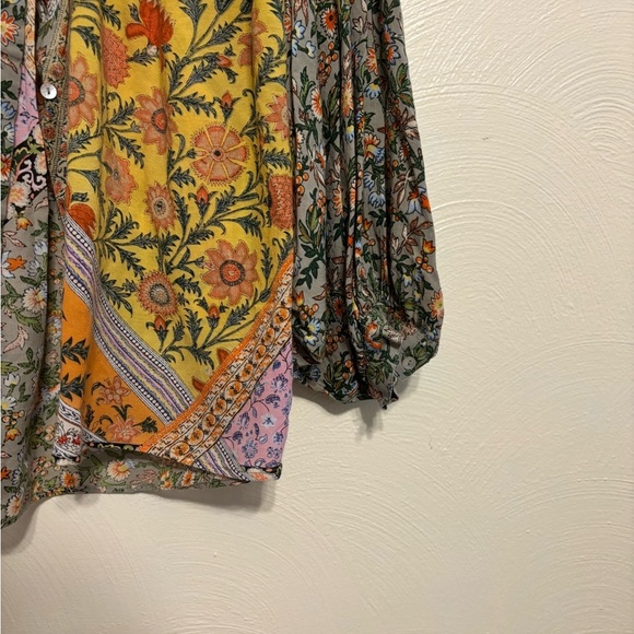 Ritu Kumar Colorful Floral Button Down Shirt - Picture 7 of 8